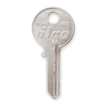 Key Blank, Brass, Type VR7, 4 Pin, PK10