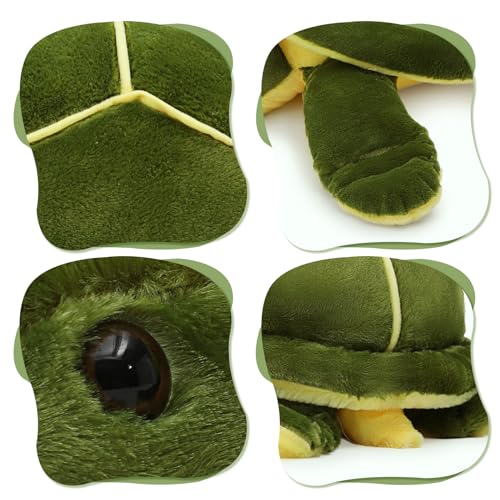 Image of MorisMos 18 inch Turtle Stuffed Animal, Fluffy Stuffed Turtle Plush Pillow Toy, Soft Sea Turtle Stuffed Animal Plush, Gift for Kids, Boys, Girls Birthday Chrismas, Green