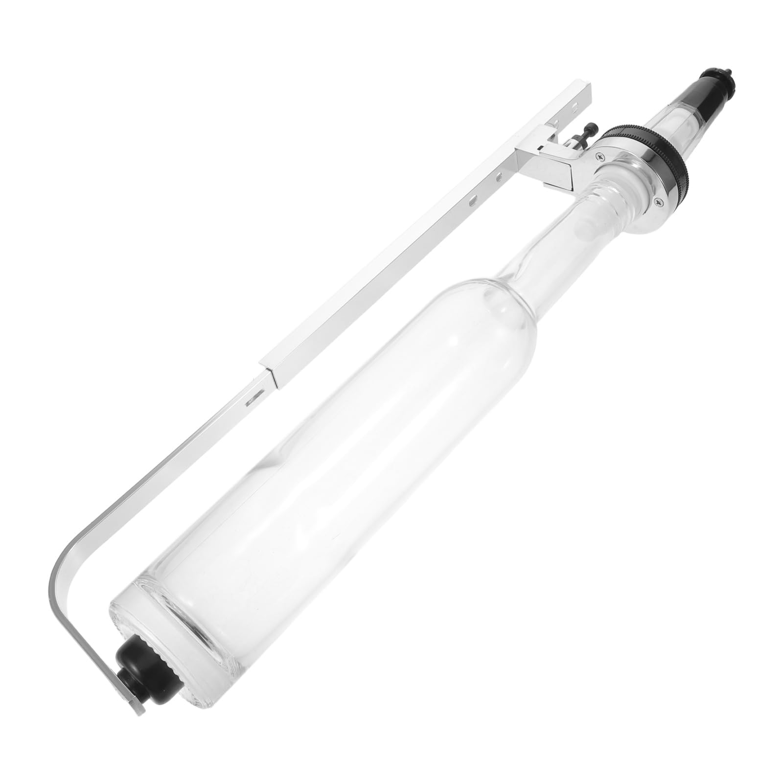 SOLUSTRE Set Pompa per Estrazione di Profumi 400ml in Vetro Trasparente Strumenti Accessori per Controllo del Liquido per Spazi Commerciali