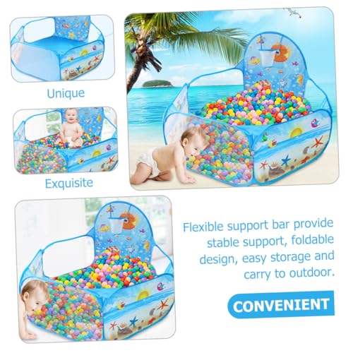 Piscine à balles pliable avec panier pour s'amuser au jardin - 2