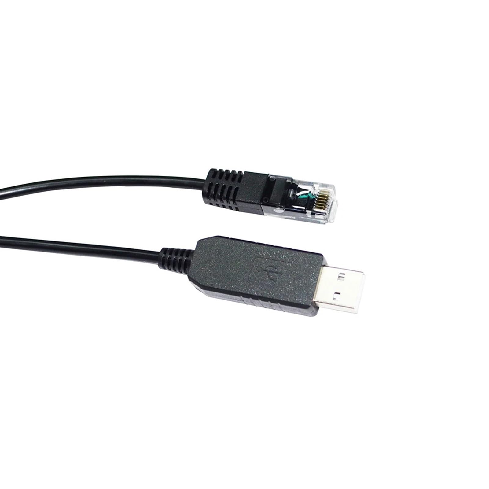 GKJHTED INDUSTRIAL FT232RL CHIP USB to RJ45 RS485 SERIAL COMMUNICATION CABLE for DEVICES to MASTER HOST COMPUTER CONTROLLER KABLE(1.8m,Black USB Case)