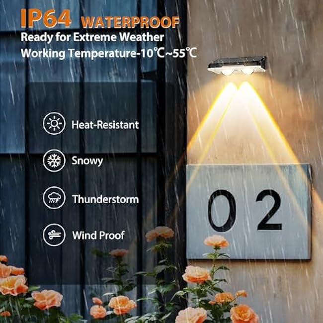 Solar Fence Lights Outdoor, 7 Fixed Colors ¨Õ Color Changing IP65 Waterproof Solar Powered Lights for Backyard/Patio/Fence/Wall/Deck/Step/Porch/Railings/Pool (8pack)