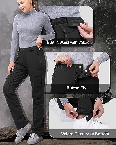 33,000ft Women's Rain Pants, Waterproof Lightweight Breathable Rain Overall Hiking Pants4