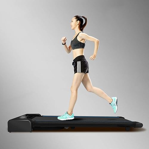 zytyeu Zytyeu Treadmill Small Household Electric Walking Machine Folding Mini Indoor Silent Shock Absorption Fitness Equipment Smart Fitness Sports Equipment Weight Loss Equipment Intelligent Folding Treadmi,Black