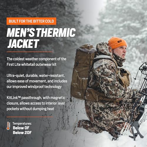 First Lite Men's Thermic Insulated Jacket - Warm Windproof Camo Hunting Coat4