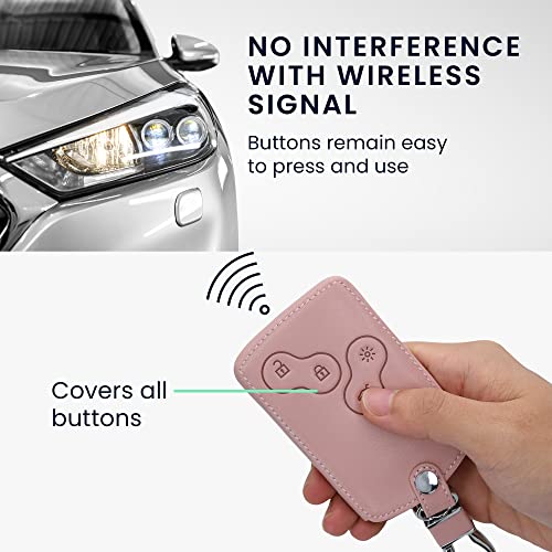 kwmobile autosleutelhoes compatibel met Renault 4-knops autosleutelkaart (alleen Keyless Go) - Hoesje van imitatieleer… - Image 3