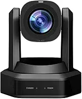Câmera Runpu HDMI PTZ, AI Auto-Tracking,Zoom Óptico de 20x, Câmera IP USB3.0 HDMI para Cultos da Igreja Adoração Educação, PoE 1080P60, RP-HD66A-20 Cor Preta