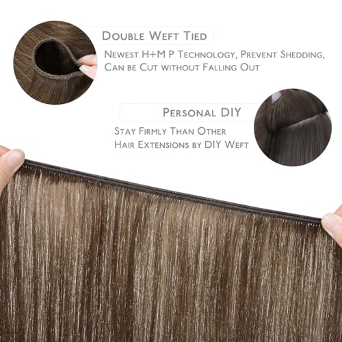 Image of WENNALIFE Sew in Hair Extensions Real Human Hair, Thick & Invisible Weft