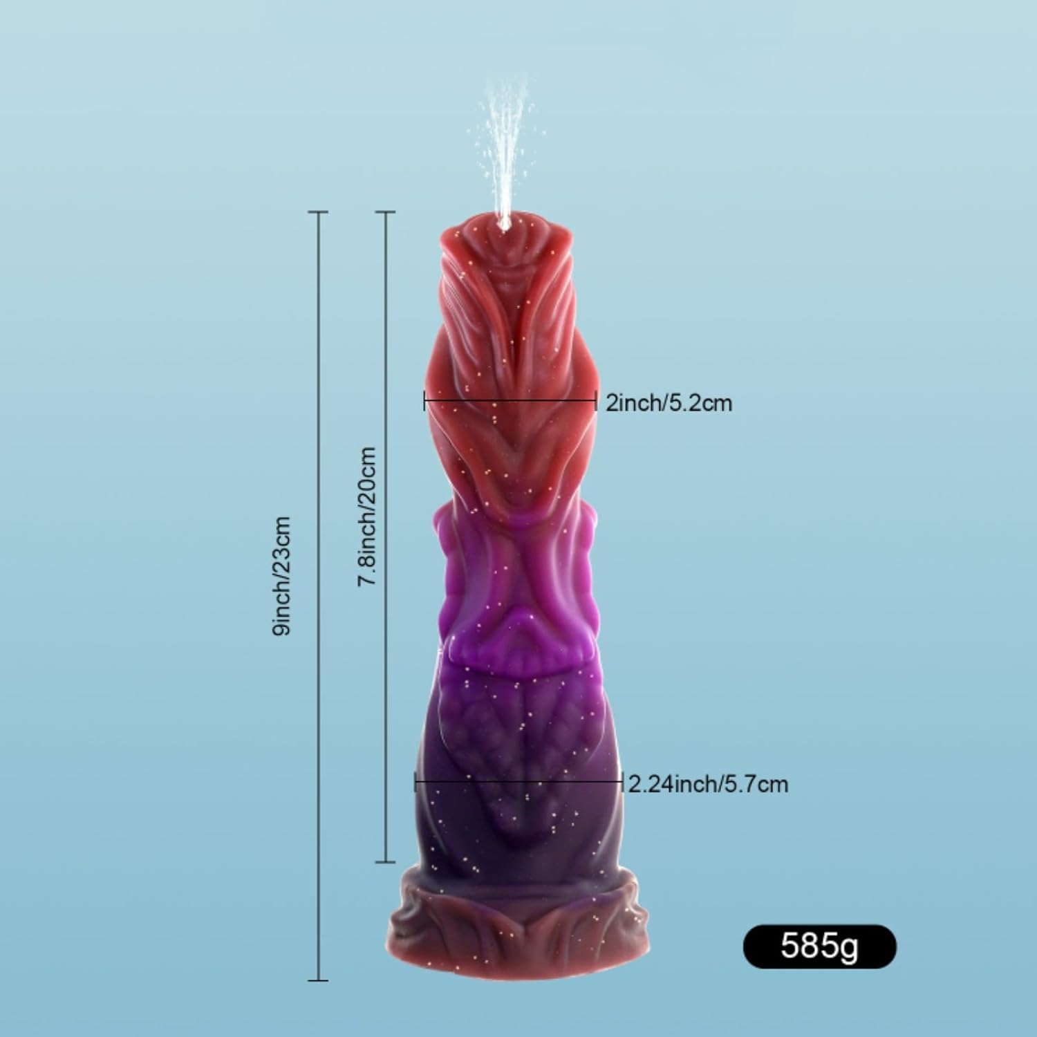 Seckoe Realistischer Silikon Monster Spritz Dildo mit Sperma Spritzfunktion Fantasy Dildo Wassersprühfunktion Analdildo G-Punkt Stimulation Butt Plug Analspielzeug Sex Spielzeug für Männer Frauen