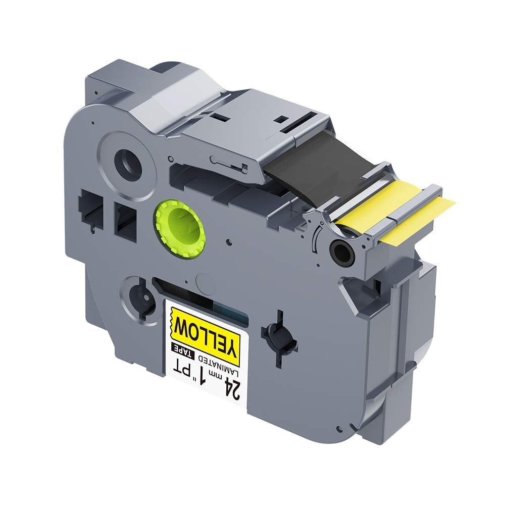 MACCHIA LABEL 6点セット RL-B-TZe 651 24mm Black on Yellow Compatible Label Tape (1pc