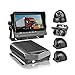Tuamber-X 4CH MDVR Kit 4G GPS AHD HDD Sistema di telecamere DVR per auto Video con visione notturna Impermeabile 4 Cameras Monitor VGA da 7 pollici per camion Scuolabus RVS Camper