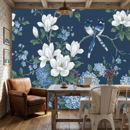 Décoration murale luxe fleur tropicale peinte intissé WunM Studio - 6