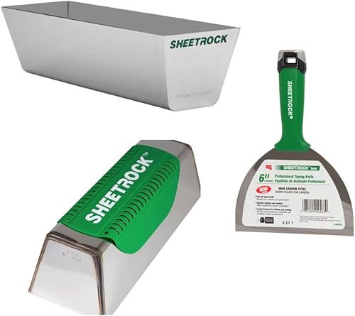 Miniatura 1 de USG Sheetrock Pro - Combo de cinta para paneles de yeso con bandeja para barro, cuchillo de la serie Pro y agarre magnético