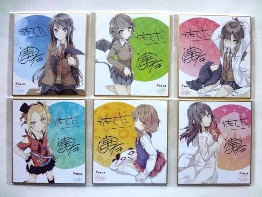 青春ブタ野郎はバニーガール先輩の夢を見ない　メロンブックス特典　色紙　6枚⑦ Amazon.co.jp: 青春ブタ野郎はバニーガール先輩の夢を見ない