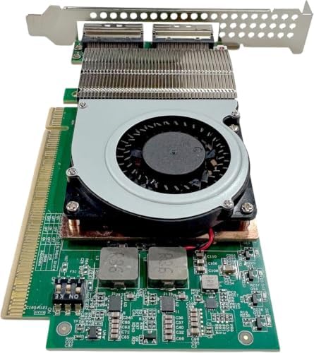External PCI Express 5.0 X16 to Two MCIO X16 X8 Retimer Adapter — 사진 4