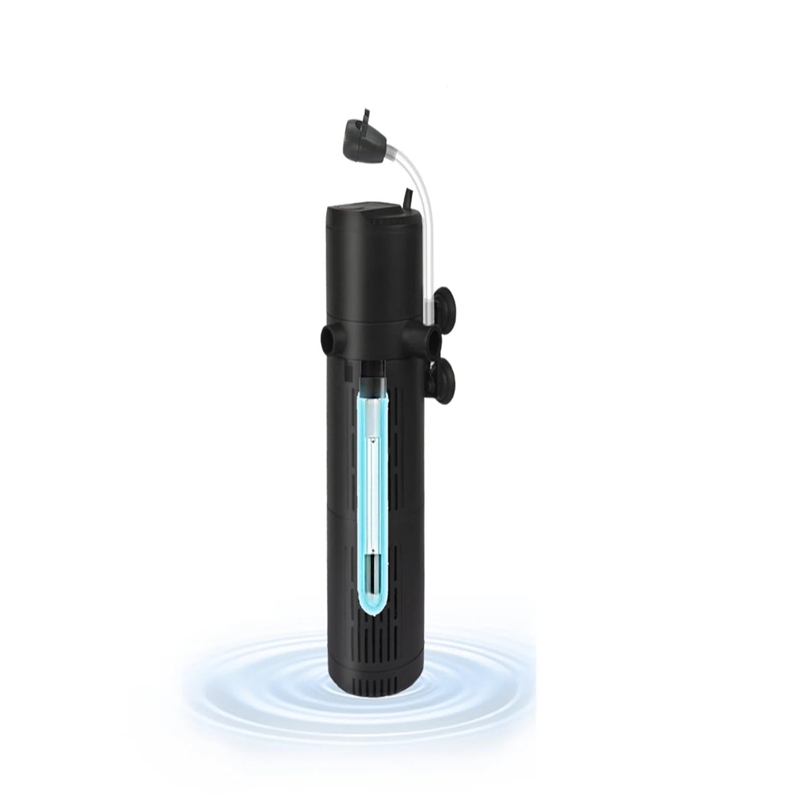 Nikou Filtro interior para acuario de 500 L/H con esterilizador UV de 6 W y
