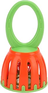 Handled Cage Bell, Baby Cage Bell Rattle Handbell Orff Percussion Instrument for Kids Early Music Education Cage Bell Toy for Baby Percussion Instrument