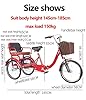 Folding elderly tricycle,adult rickshaw pedal tricycle,leisure mobility vehicle,20inch tandem trike with rear seat,shock absorber front fork,sensitive dual brakes #1