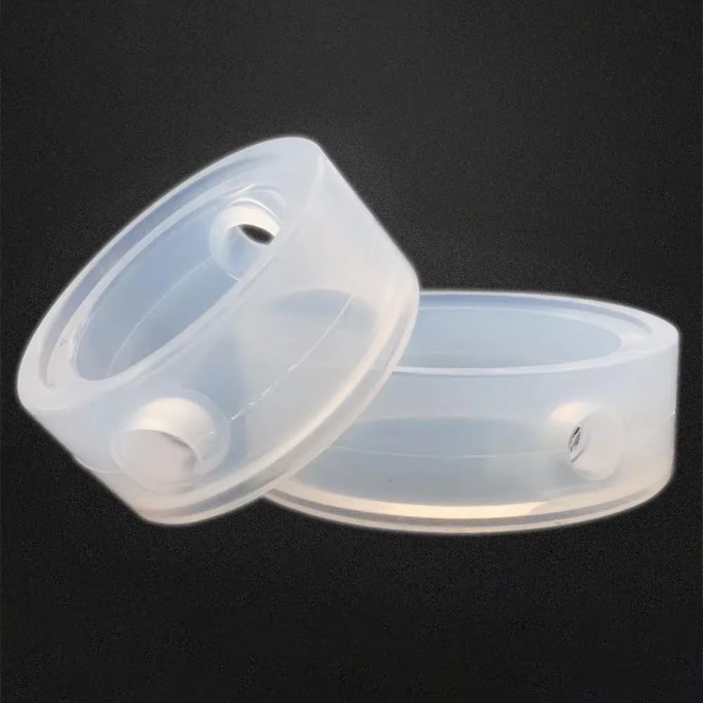 Junta de Sellado de Silicona VMQ Alimentaria 1 Pieza, Anillo de Reemplazo Sanitario para Válvula Mariposa 3 Abrazaderas 1,5"-8", para Tuberías Inox(133mm)