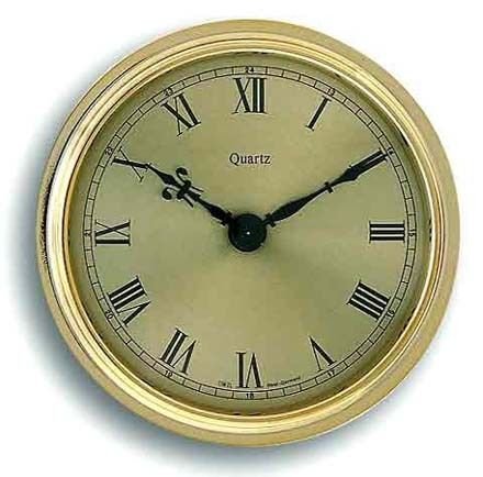 Brass-Look Clock Movement Insert 108mm K1.100288