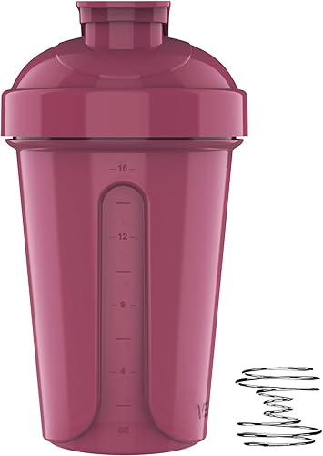Miniatura 4 de VELOMIX - Paquete de 4 botellas mezcladoras de proteínas para mezclas de proteínas, tazas agitadoras de 20 onzas para batidos de proteínas, paquete