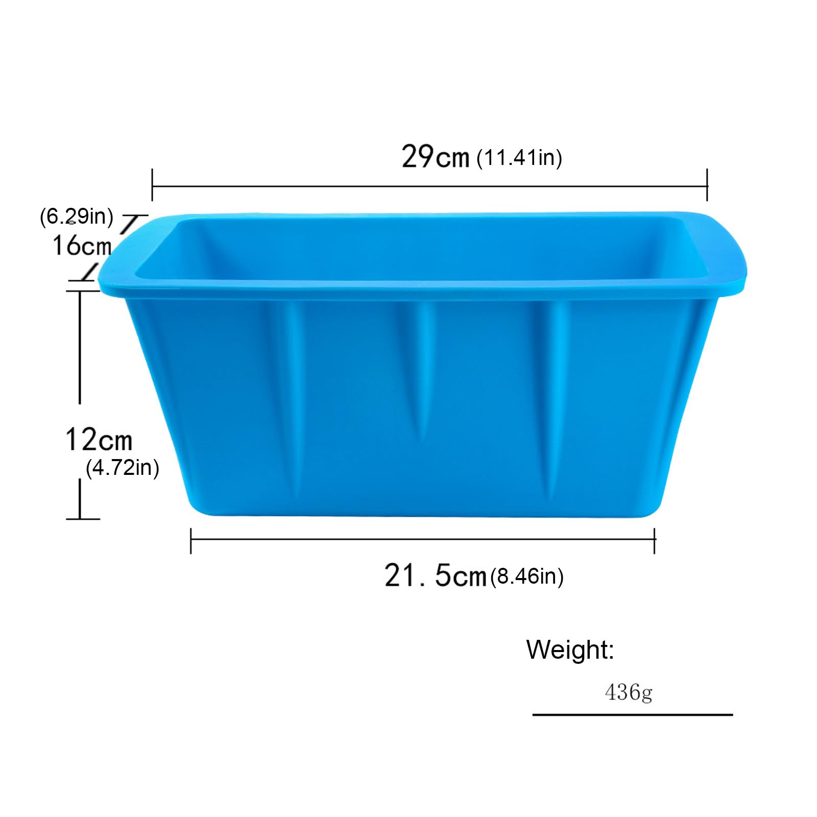 Hielo de silicona eficiente con tapa que produce bloques de 8 libras para refrigeración de bebidas y fiestas, moldes de hielo eficientes con tapa