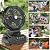 Gemce Portable Misting Fan, 30,000mAh Rechargeable Battery Powered, 4 Wind Speeds & 4 Misting Levels, Outdoor Cooling Fan for Patio, Camping, Compatible with 10-13in Water Bucket(Not Included)