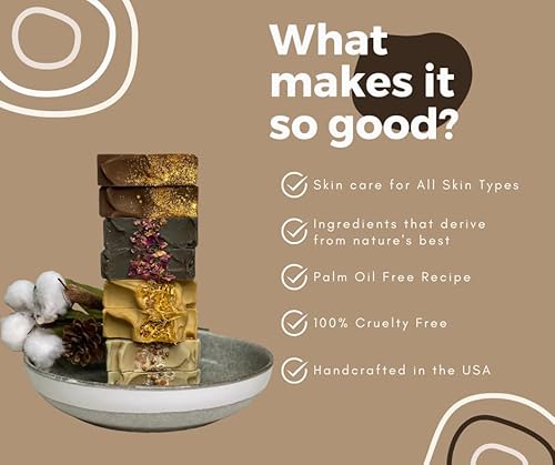 The King's Offspring - Cedarwood & Vanilla Scented Pine Tar & Oatmeal All-Natural Hand And Body Bar Soap Handmade With Plant Based Oils And Butters In The Usa (1 Bar, 4.5 Oz) #TOP5