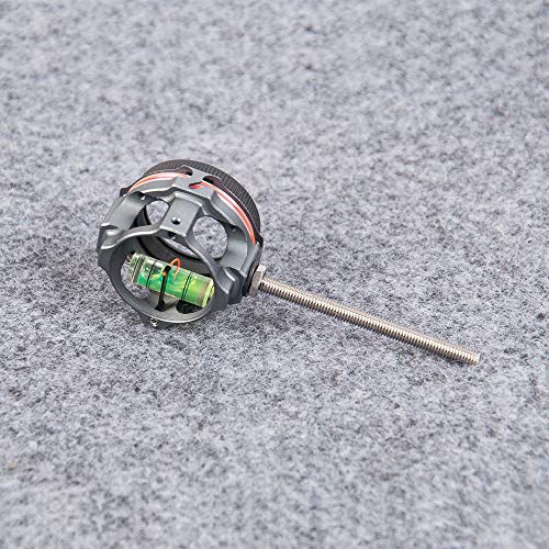 Sharrow Archery Bow Sight Compound Bow Scope Sight Single Pin 2X 4X 6X 8X Lens Optical Fiber Sight Hunting Accessory (Gray, 4X) #TOP1