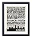 Cleveland Landmarks Skyline and Typography Dictionary Art Print 8x10