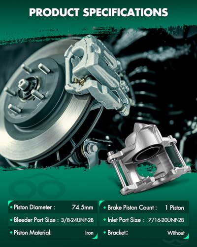 Image of SCITOO Front Brake Calipers Without Bracket 184036 184035 Compatible For Buick For Electra 1971-1976,For Estate Wagon 1971-1976,For LeSabre 1971-1976,For Riviera 1971-1976