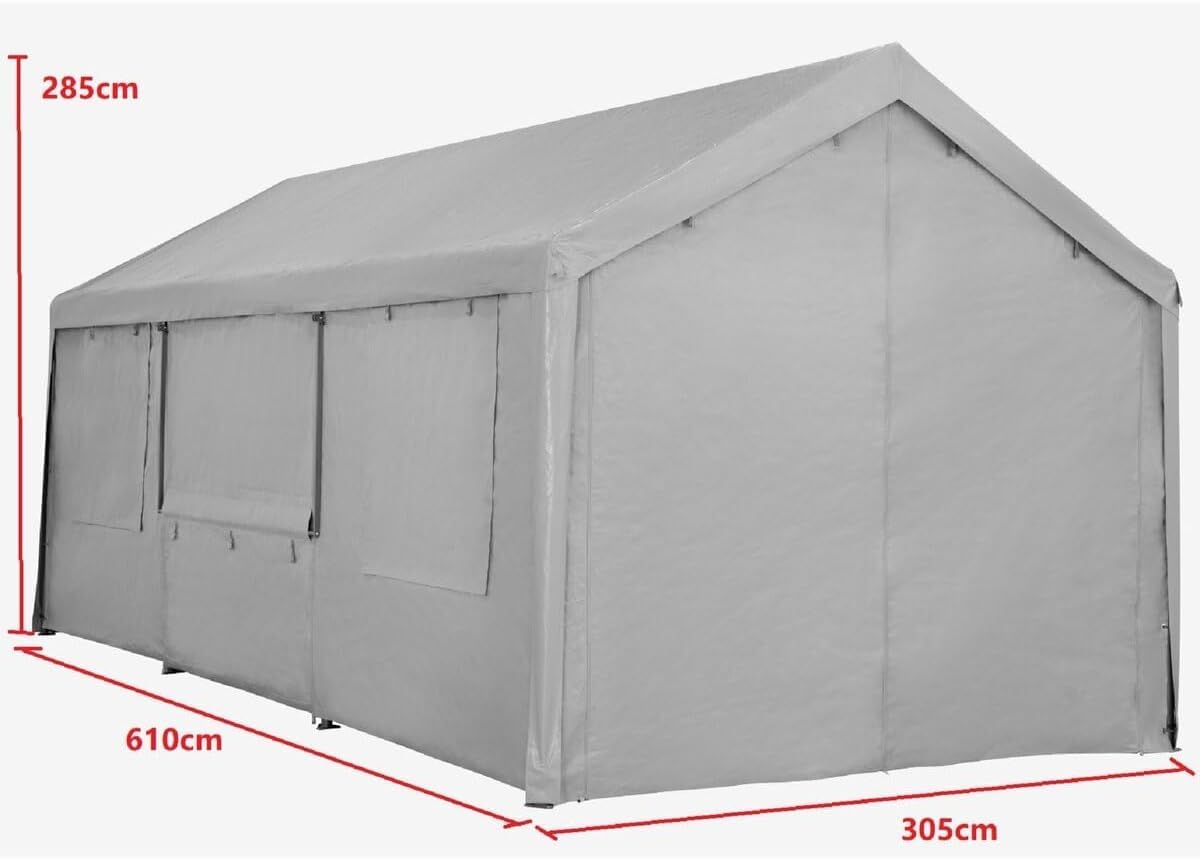 Amazon.co.jp: スチールフレームキャノピー 3m×6m×2.9m : DIY・工具