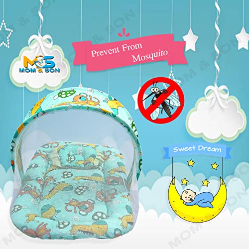 Image of MOM & SON Baby Bedding Set Mattress with Net & Baby Sleeping Bag (0-3 Months)