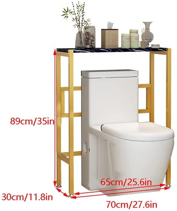 トイレ収納棚家庭用浴室トイレ着地風呂場多層収納棚 Amazon|ゴールド単層トイレ棚フロアトップ収納トイレラック家庭