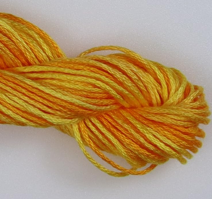 Image of KCS Big skeins of 25 Meters Size 25 Color Variegated Cross Stitch Stranded Threads,6 skeins,90