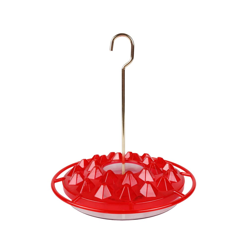 Hummingbird Feeder with Ant Moat,Leak-Proof Feeder Easy to Clean and Fill, Feeders with 24 Feeding Ports for Outside Windows Garden, Outdoors