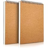 【CALIDAD PREMIUM】Cuaderno A5 marrón clásico para evitar daños en el papel de dibujo. Papel grueso interno: el blanco no destiñe, está hecho de papel ecológico de alta calidad, no dañará los ojos y reducirá la fatiga visual, pueden escribir en ambos lados pero no derramarán tinta.