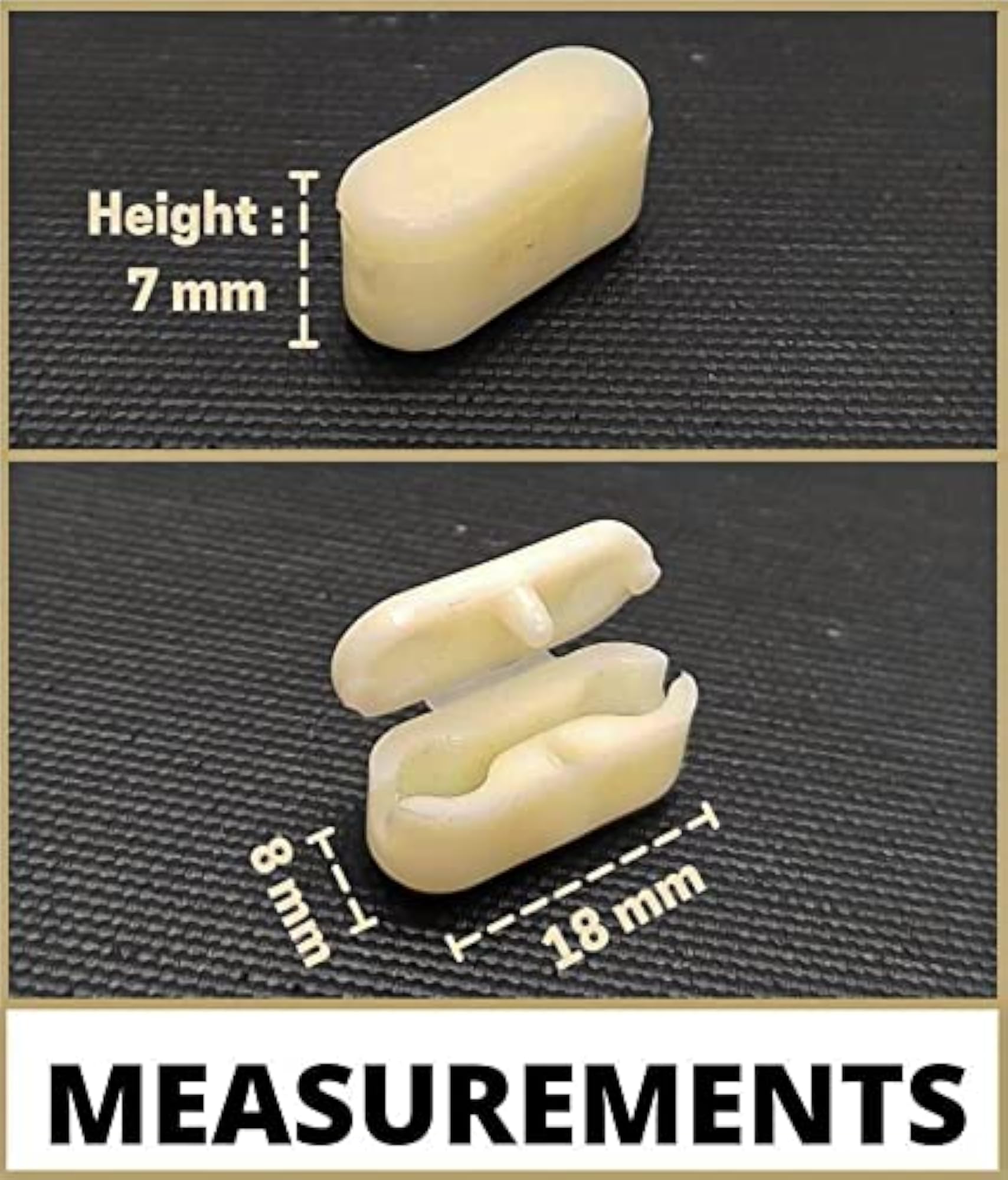 Blind Connector/Jointer - 30 Pieces, Ivory, Plastic