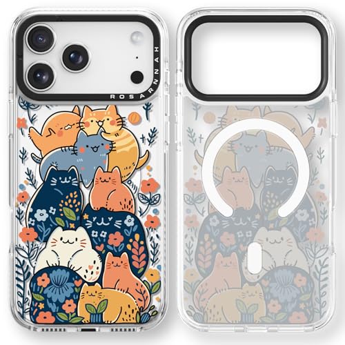 Coque iPhone 17 Pro Rosarnnah compatible Magsafe motif chat