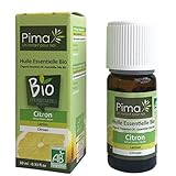 Ätherisches Bio-Zitronenöl – 10 ml – 100 % rein und natürlich – zertifiziert nach AB,...
