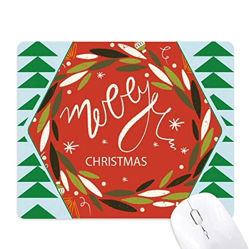 Tapis de souris green pine tree en caoutchouc durable avec motif noël