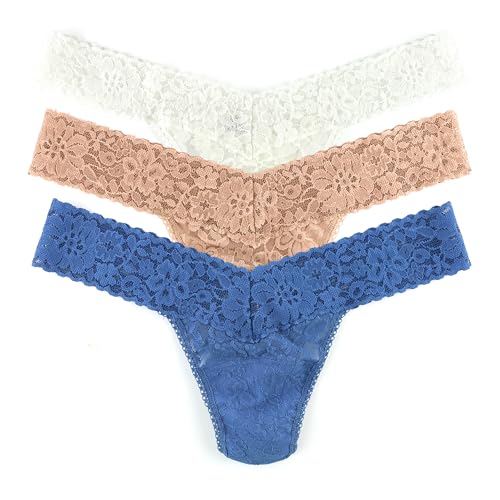 Image of hanky panky - Daily Lace Low Rise Thongs for Women | 3 pack | Comfortable Seamless Underwear Lingerie | One Size (2-12)