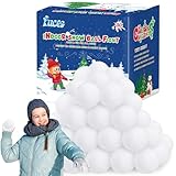 Luces 30 PCS Fake Snow Balls, Snow Ball for Fight Indoor, Soft White Ball Artificial Snow, DIY Snow Toss Game for Parent-Child Interactive Activities Xmas Party