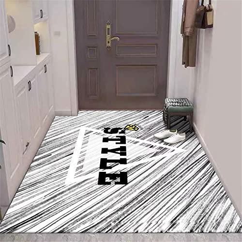Tapis lavable gris résistant aux taches grand format 180x250cm pour salon et chambre - 2