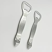 Vista 7 de Abrebotellas de acero inoxidable, 2 unidades, abridor de latas de iglesia, abrelatas de cerveza para bar, cocina, fiesta, regalo para hombres