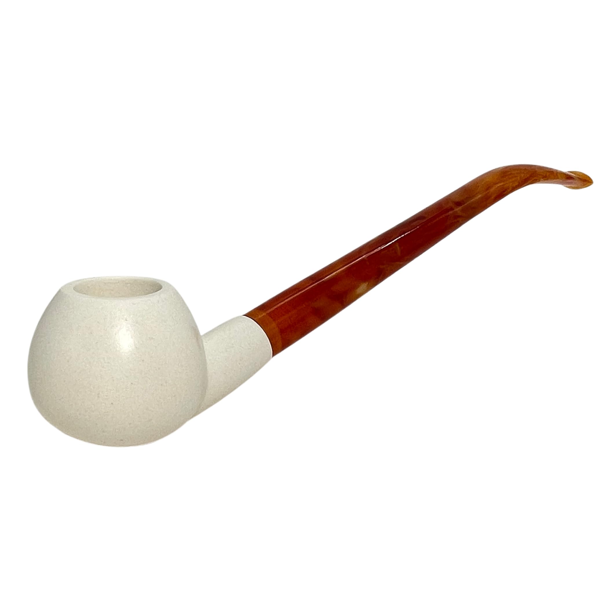 Standard Apple Smooth Churchwarden Meerschaum Pipes