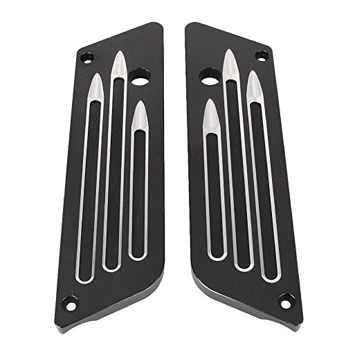 Cubiertas de Pestillos para Alforjas de Motocicleta Compatibles para Touring Street Glide Road King 1993-2013 Negro miniatura 2