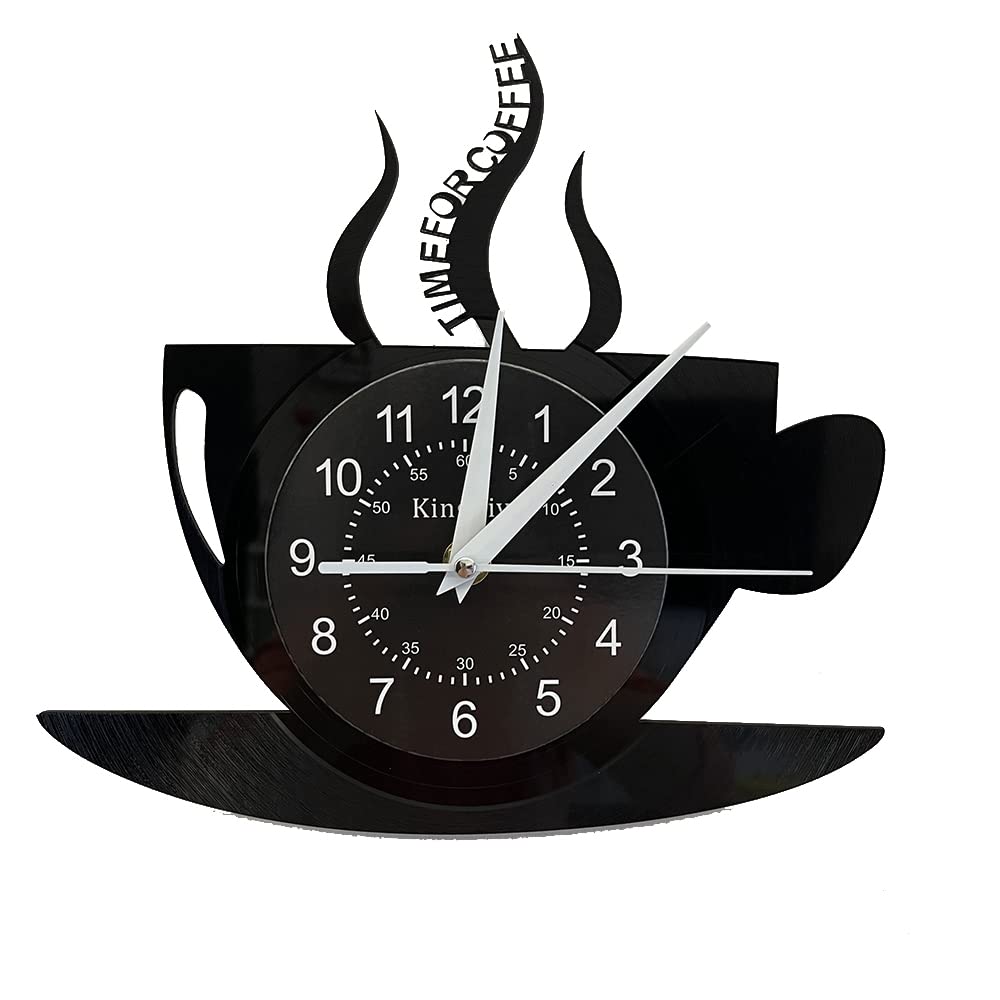 Horloge murale restaurant thématique café - Vinyle découpé de précision