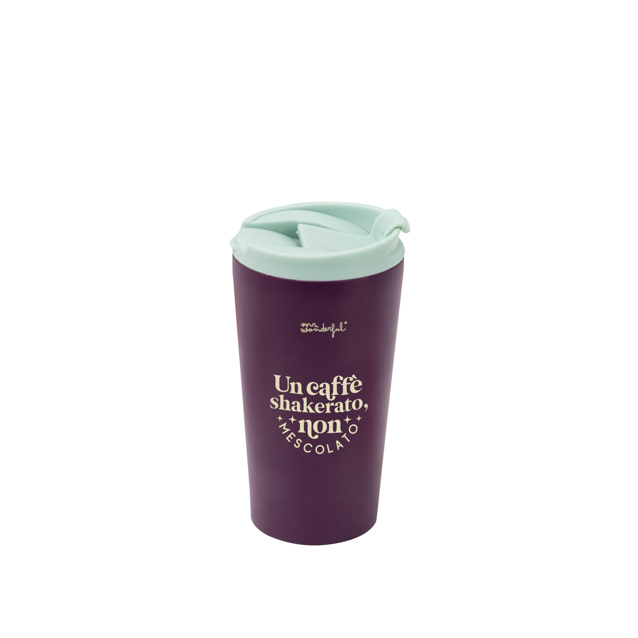 Mr. Wonderful - Thermal Take Away Mug - A Coffee Shaked, Unmixed - Made of Stainless Steel - Keeps Heat and Cold