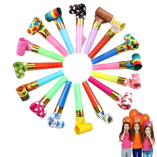 30 pcs Party Blowers for Kids Party Whistles Party Bags for Kids Party Party Blowers Party Toys Party Bag Kids Party for Kids Birthdays Weddings Anniversary Graduation Christmas(Random Color)